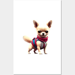 Chihuahua in suit Posters and Art